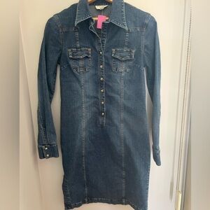 Jacob Conextion Stretch Vintage Denim Dress 7/8